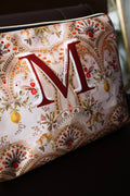 RETRO DESENLİ CLUTCH ÇANTA