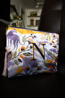 ÇİÇEK DESENLİ CLUTCH ÇANTA