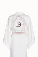 BEYAZ YARASA KOL PUDRA BİYELİ KİMONO