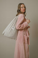 PEMBE RENK ŞAL YAKA PELUŞ SABAHLIK