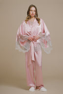 PUDRA SATEN FRANSIZ DANTELLİ 3'lü SET