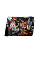 TROPİKAL DESENLİ CLUTCH ÇANTA