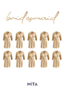 10'lu Gold Renk Nedime Sabahlığı