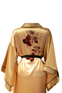 GOLD YARASA KOL SİYAH BİYELİ KİMONO