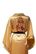GOLD YARASA KOL SİYAH BİYELİ KİMONO