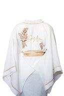 HAM KETEN KARE KOL GOLD BİYELİ KİMONO