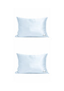 MAVİ SATEN KUMAŞ İKİLİ YASTIK KILIFI