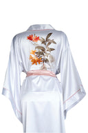 BEYAZ YARASA KOL PUDRA BİYELİ KİMONO