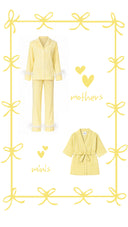 SARI İKİLİ ANNE-BEBEK SETİ