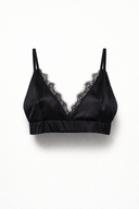 SİYAH SATEN BRALET